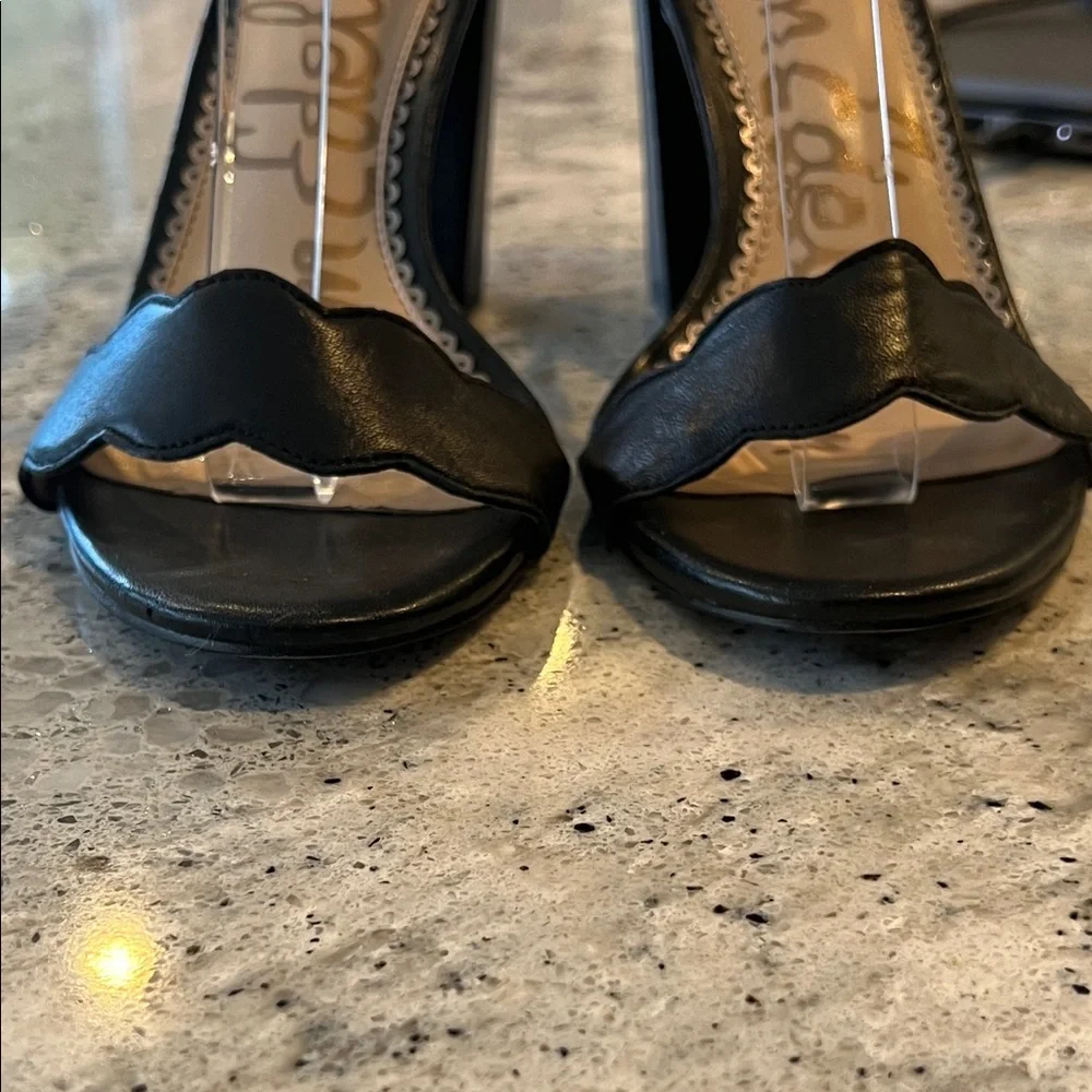 Sam Edelman Black Ankle Strap Heels - Picture 6 of 6